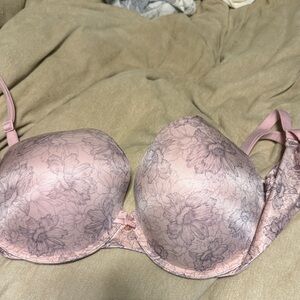 Victoria's Secret Pink Floral Lace Bra